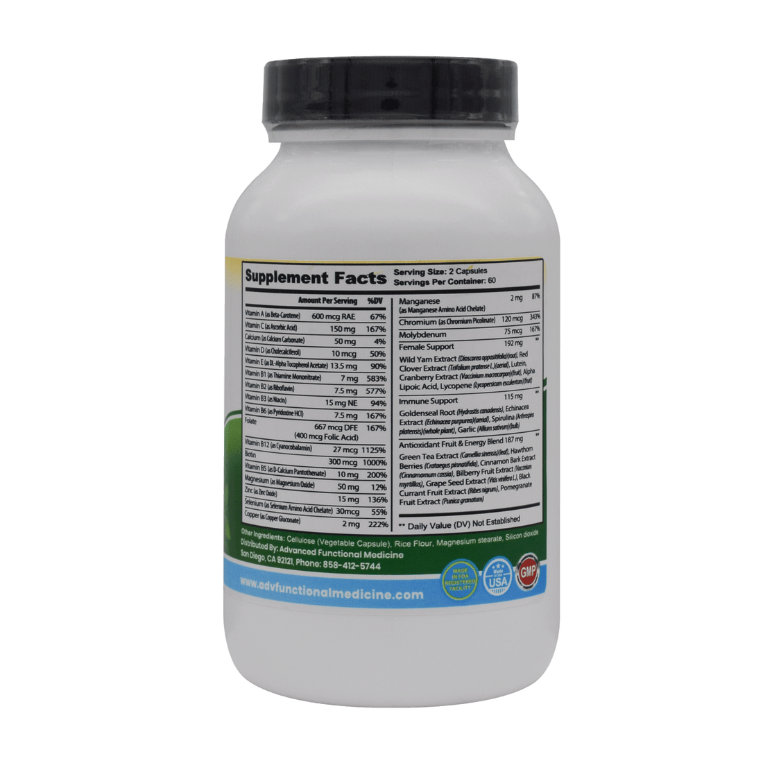 Functional Micronutrients For Women (Medical grade multivitamin designed for Women) by Advanced Functional Medicine Supplements