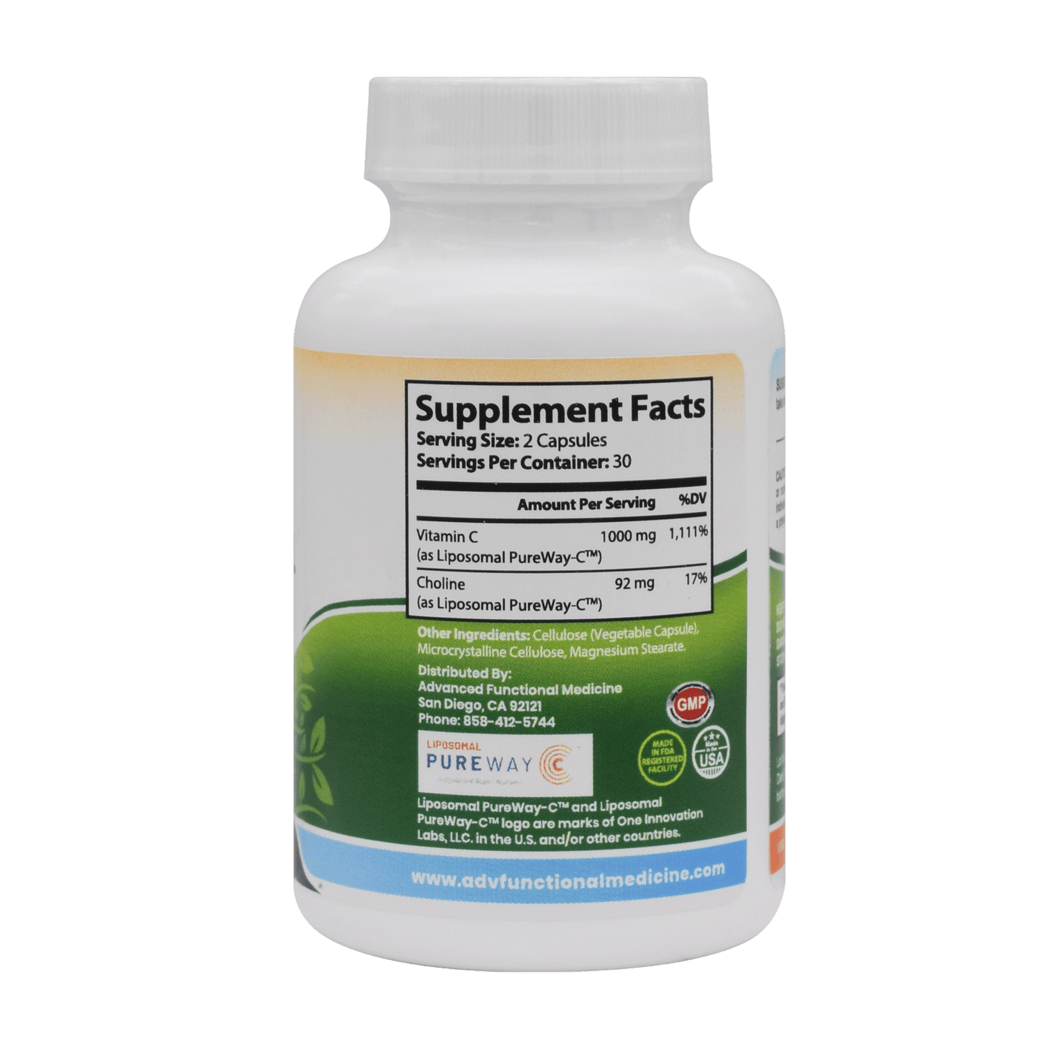 Functional Vitamin-C (liposomal delivery) by Advanced Functional Medicine Supplements