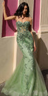Nox Anabel G1258 Strapless Lace Applique Corset Bodice Mermaid Gown by DiscountDressShop