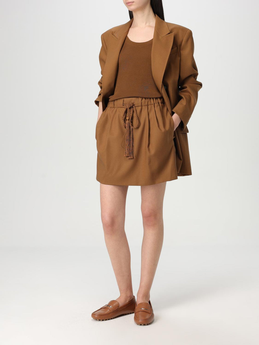 Max Mara Skirt Woman Leather by Luosophy