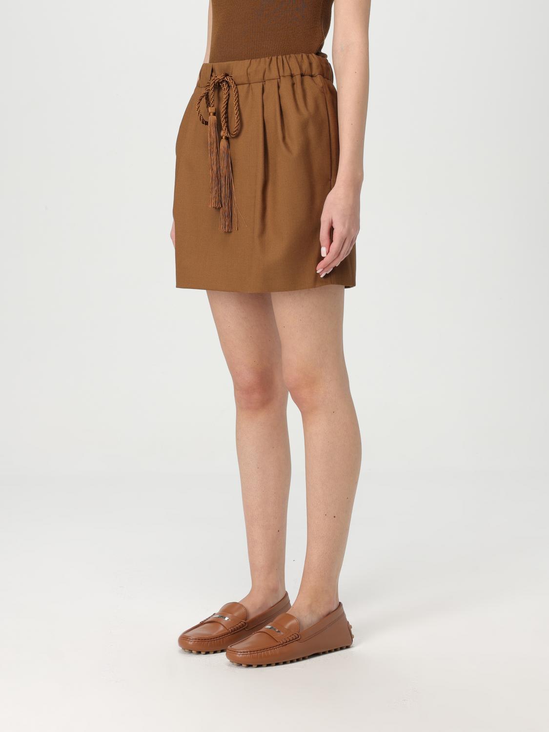Max Mara Skirt Woman Leather by Luosophy