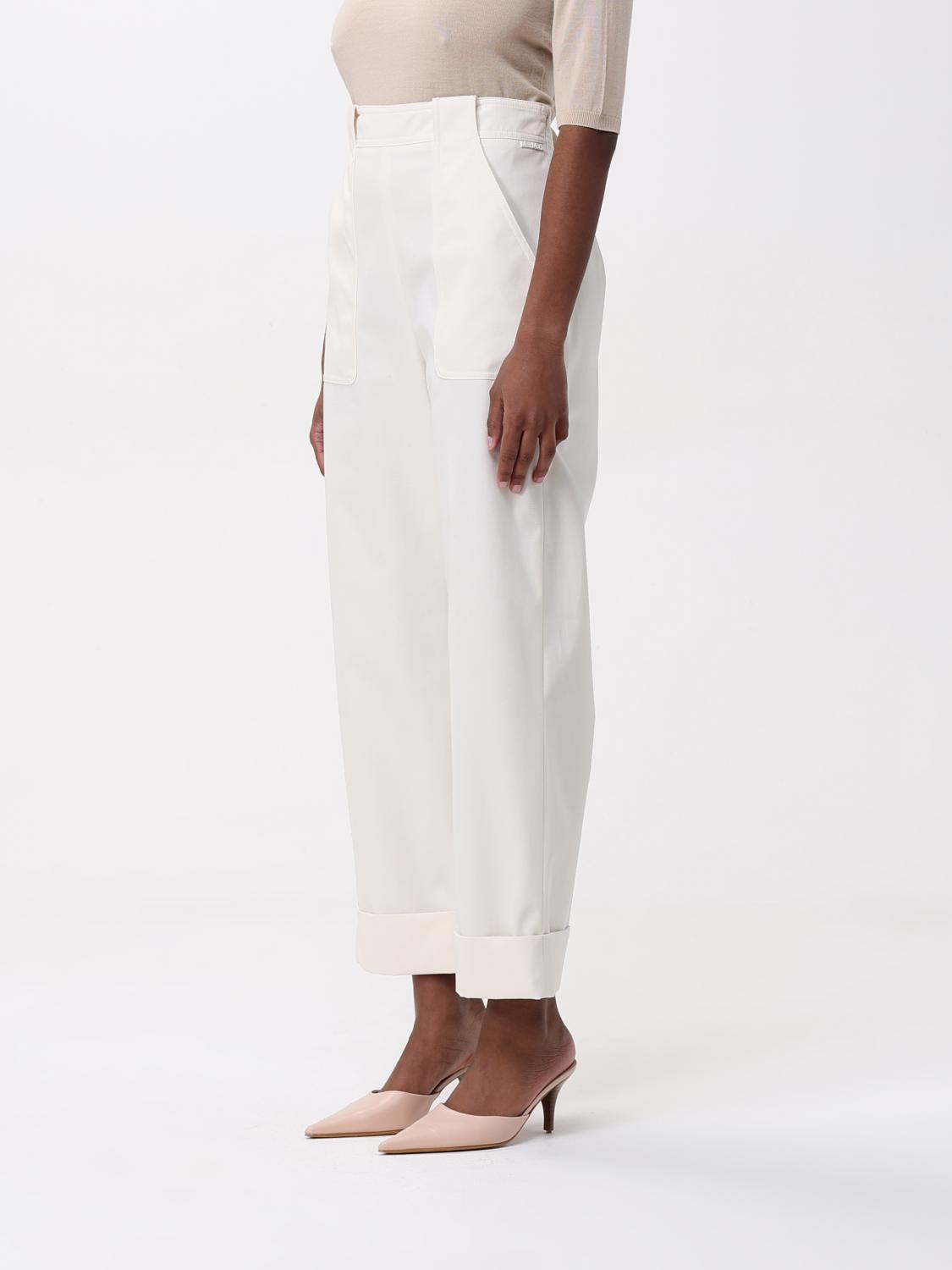 Max Mara Pants Woman White by Luosophy