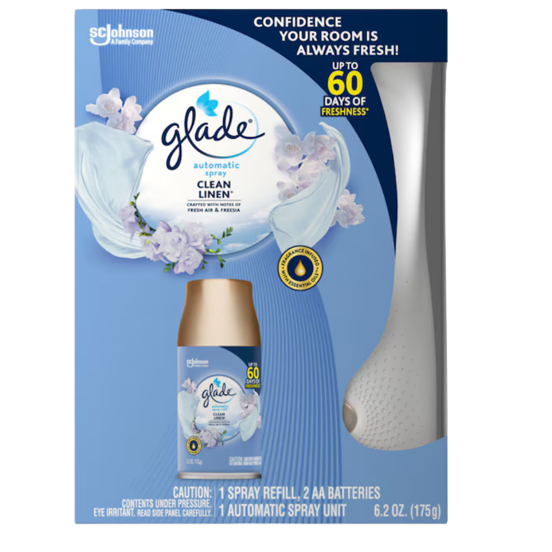 Glade Clean Linen Spray Kit (2 pcs) by Farmacias Savia