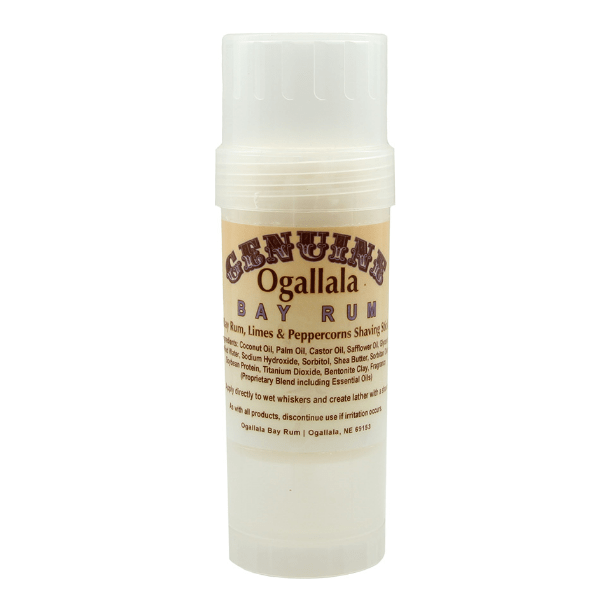 Ogallala Bay Rum, Limes &amp; Peppercorns Shaving Stick 2.5 Oz by Pasteur Pharmacy