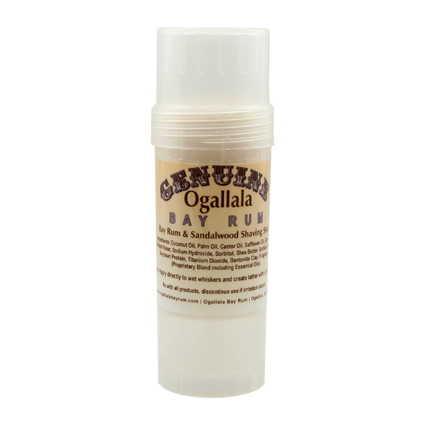 Ogallala Bay Rum &amp; Sandalwood Shaving Stick 2.5 Oz by Pasteur Pharmacy