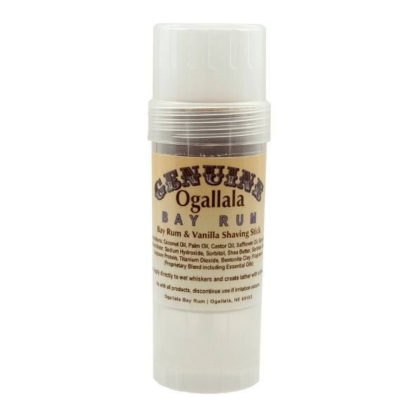 Ogallala Bay Rum &amp; Vanilla Shaving Stick 2.5 Oz by Pasteur Pharmacy