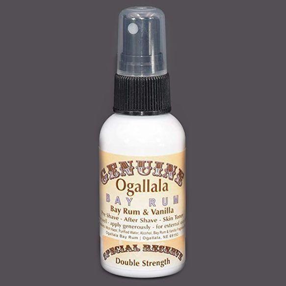 Ogallala Bay Rum &amp; Vanilla Double Strength Pre Shave - After Shave - Skin Toner 2 Oz by Pasteur Pharmacy
