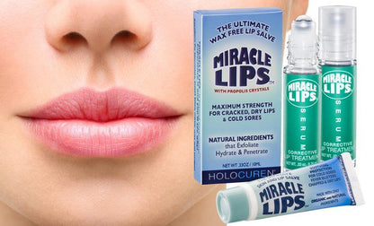 Holocuren Miracle Lips 3-Pack – Salve, Serum &amp; SPF 15 Protect by HOLOCUREN - Official Website