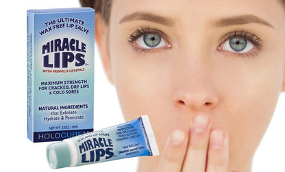 Holocuren Miracle Lips Salve for Dry Lips – Deep Moisturizing Formula, 0.33 oz by HOLOCUREN - Official Website