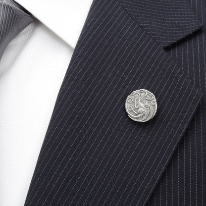 Game of Thrones Targaryen Dragon Antiqued Lapel Pin