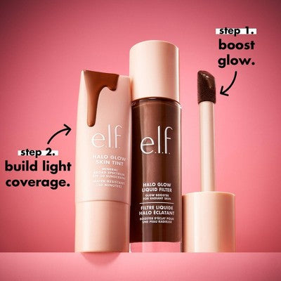 e.l.f. Halo Glow Liquid Filter Highlighter 5.5 Medium/Tan 1.06 fl oz - New by This is Beauty US