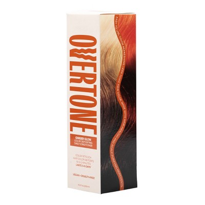 Overtone Ginger Glow Daily Conditioner- Semi-Permanent Copper 4.5 oz - New by This is Beauty US