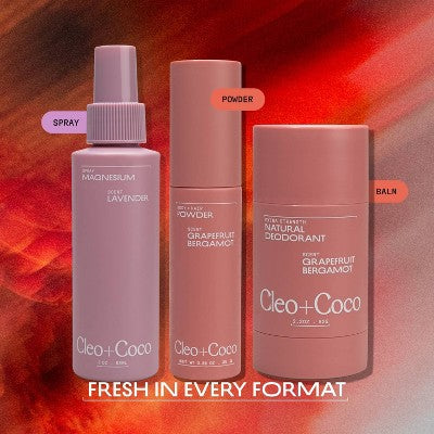 cleo+coco. Body and Hair Antiperspirants and Deodorant Powder Grapefruit Bergamot 0.88oz - New by This is Beauty US