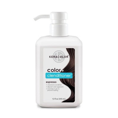 Keracolor Color + Clenditioner Temporary Hair Color Espresso 12 fl oz - Imperfect Container by This is Beauty US