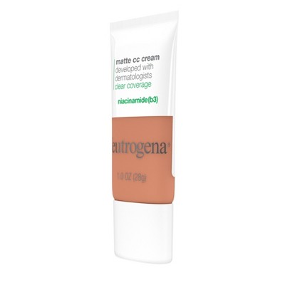 Neutrogena Clear Coverage Flawless Matte Color Correcting Cream, Full-Coverage 7.5 Ginger - New by This is Beauty US