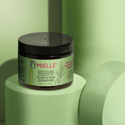 Mielle Organics Rosemary Mint Hair Pomade to Oil Hair &amp; Scalp Quencher 5oz - Imperfect Container