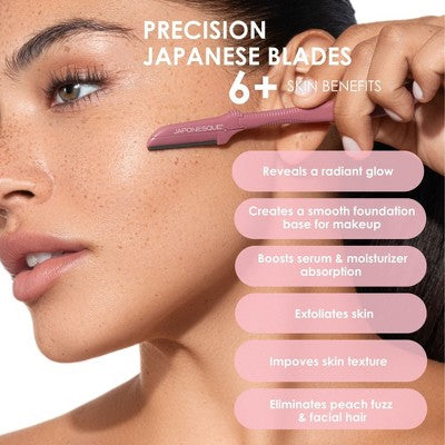 JAPONESQUE Precision Dermaplaner Facial Brush Razors 3ct - New by This is Beauty US