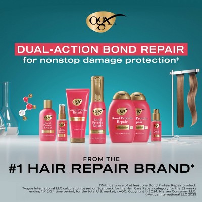 OGX Repair &amp; Protect Bond Protein Repair 450F Heat Protectant Spray 6.5 fl. oz - Imperfect Container