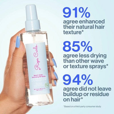 Rizos Curls Beach Waves Texturizing Salt Spray 6.8 fl oz - Imperfect Container by This is Beauty US