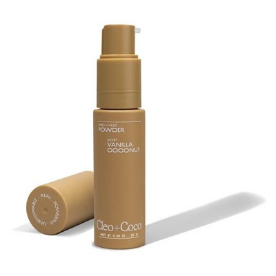cleo+coco. Body and Hair Antiperspirants and Deodorant Powder Coconut Vanilla 0.88oz - New by This is Beauty US