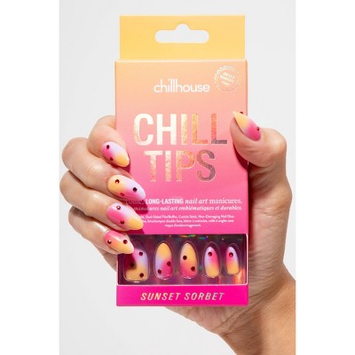 Chillhouse Chill Tips Press-On Fake Nails Sunset Sorbet 24ct - New by This is Beauty US