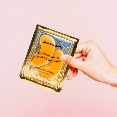 Grace &amp; Stella Energizing Under Eye Mask Gold  24 Pair - Imperfect Box