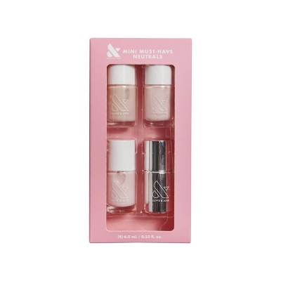 Olive &amp; June Mini Neutrals Nail Polish Set 4ct - Imperfect Box