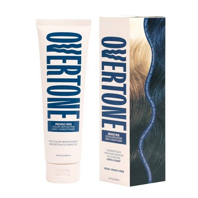 Overtone Indigo Iris Daily Conditioner- Semi-Permanent Blue Hair Color 4.5 oz - New by This is Beauty US