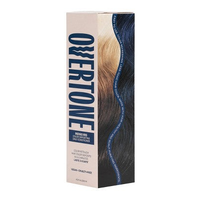 Overtone Indigo Iris Daily Conditioner- Semi-Permanent Blue Hair Color 4.5 oz - New by This is Beauty US