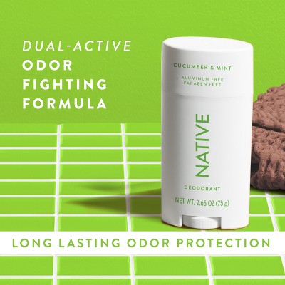 Native Solid Deodorant for Women &amp; Men Cucumber &amp; Mint  2.65oz - Imperfect Container
