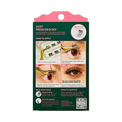 KISS Products Wicked X imPRESS Press-On Self Adhesive False Eyelashes Ozspresso 12ct - New by This is Beauty US