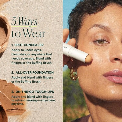 Well People Supernatural Complexion Stick Foundation + Concealer 30 Medium Tan Warm 0.28oz - New by This is Beauty US