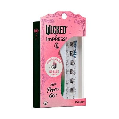 KISS Products Wicked X imPRESS Press-On Self Adhesive False Eyelashes Ozspresso 12ct - New by This is Beauty US