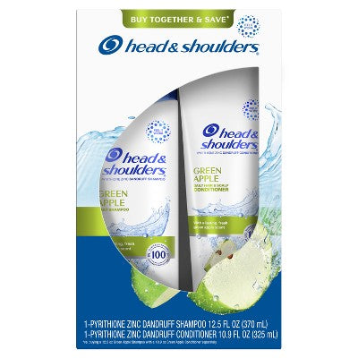 Head &amp; Shoulders Green Apple Dual Pack 23.4 fl oz/2ct - New