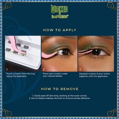 KISS Products Wicked X imPRESS Press-On Self Adhesive False Eyelashes Ozspresso 12ct - New by This is Beauty US