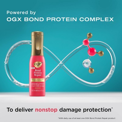 OGX Repair &amp; Protect Bond Protein Repair 450F Heat Protectant Spray 6.5 fl. oz - Imperfect Container