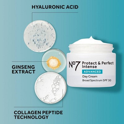 No7 Protect &amp; Perfect Intense Advanced Day Cream with SPF 30 1.69 fl oz - Imperfect Box