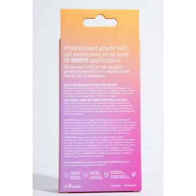 Chillhouse Chill Tips Press-On Fake Nails Sunset Sorbet 24ct - New by This is Beauty US