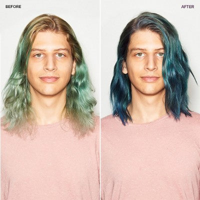 Overtone Smoky Sapphire Hair Mask- Semi-Permanent Hair Dye &amp; Color Conditioner Misty Turquoise for Brown &amp; Blonde Hair - New by This is Beauty US