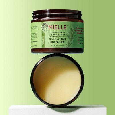 Mielle Organics Rosemary Mint Hair Pomade to Oil Hair &amp; Scalp Quencher 5oz - Imperfect Container