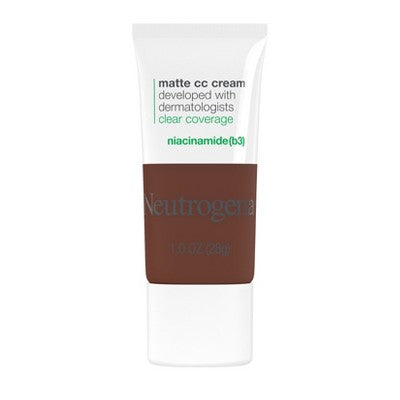 Neutrogena Clear Coverage Flawless Matte Color Correcting Cream, Full-Coverage 10.0 Sienna - New by This is Beauty US