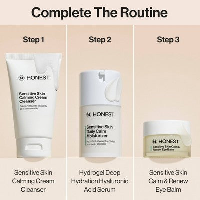 Honest Beauty Calm &amp; Renew Melting Eye Balm with Calming Phyto-Blend 0.5oz - New by This is Beauty US