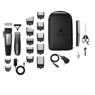 Andis inCred Clipper &amp; Cordless T-Blade Lithium Trimmer Kit 23pc - New