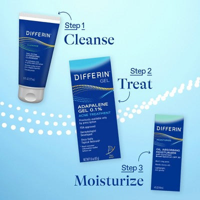 Differin Retinoid Acne Treatment; Adapalene Gel 0.1% 45g/1.6oz - New by This is Beauty US
