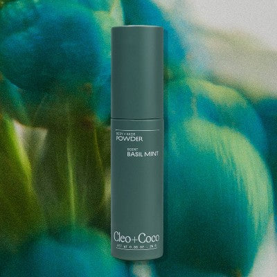 cleo+coco. Body and Hair Antiperspirants and Deodorant Powder Basil Mint 0.88oz - New by This is Beauty US