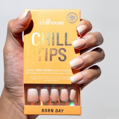 Chillhouse Fake Nails Born day Square 24ct - New by This is Beauty US