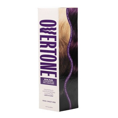 Overtone Royal Plum Daily Conditioner- Semi-Permanent Purple Hair Color 4.5 oz - New by This is Beauty US