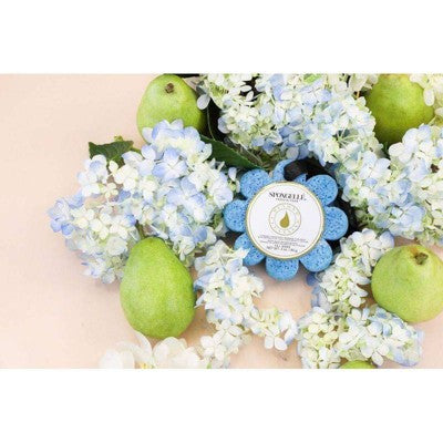 Spongelle Daisy Flower Collection Bath Sponges - Freesia Pear by This is Beauty US