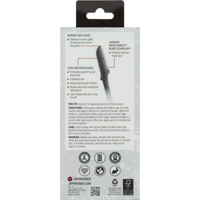 JAPONESQUE Precision Dermaplaner Facial Brush Razors 3ct - New by This is Beauty US