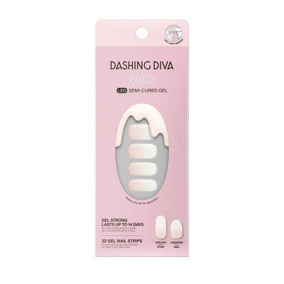 Dashing Diva Glaze Semi-Cured Gel Nail Polish Strips Luxe Expensive 32ct - New by This is Beauty US